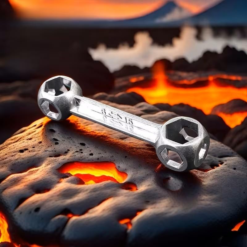 10-in-1 Multi-Tool Hex Wrench Set for Motorcycles & Bicycles, Aluminum Alloy, Portable Mini Design
