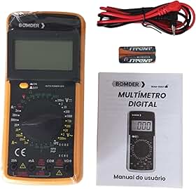 Multimetro Digiltal com Capacimetro e Aviso Sonoro ferramenta essencial para medições precisas e confiáveis em eletrônica e elétrica-THREE BROTHERS