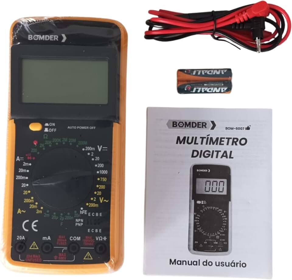 Multimetro Digiltal com Capacimetro e Aviso Sonoro ferramenta essencial para medições precisas e confiáveis em eletrônica e elétrica-THREE BROTHERS