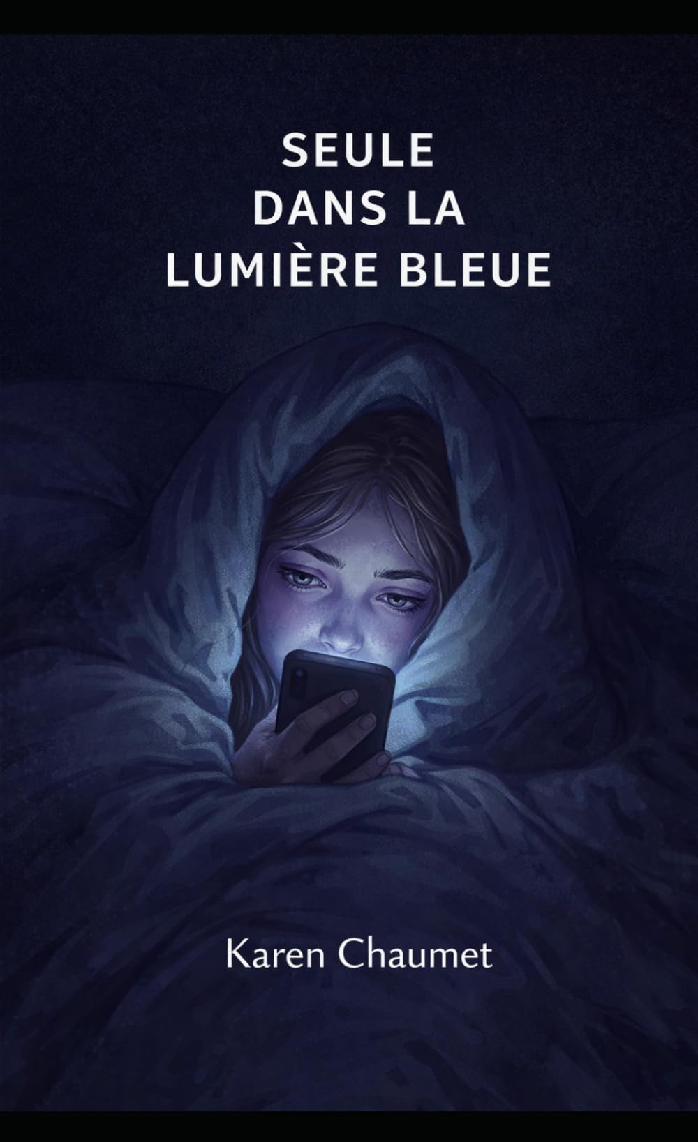 Seule dans la lumière bleue