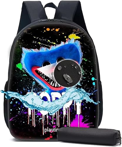 Mochila de moda de gran capacidad mochilas de dibujos animados correa de hombro ajustable mochila ligera de viaje E 17 pulgadas Mochilas Daypack