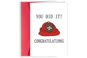 Firefighter Graduation Congratulations Card: A Unique College Congrats Graduation Card for Fire...