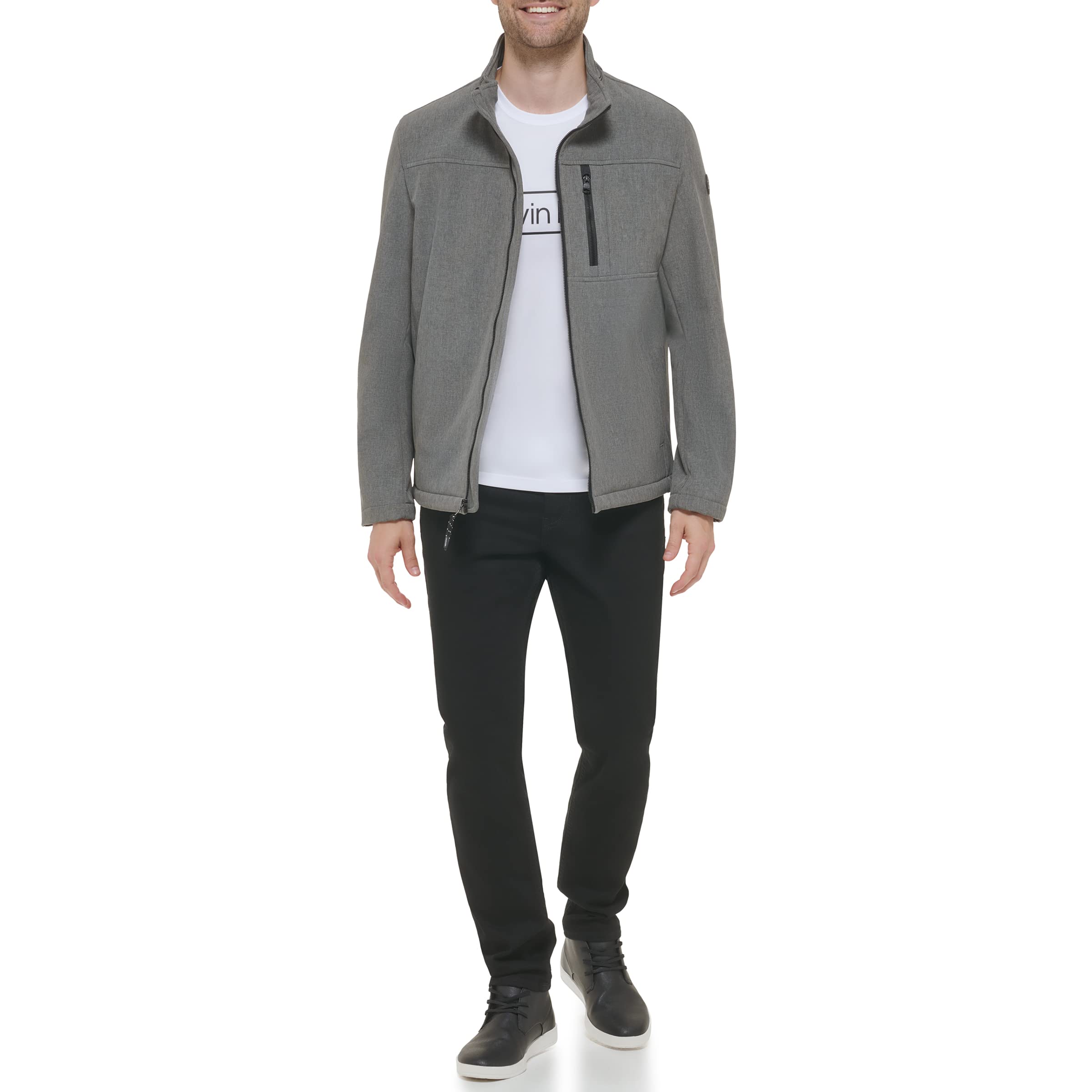 Calvin Klein Water Resistant, Windbreaker Jackets for Men (Standard and Big and Tall)