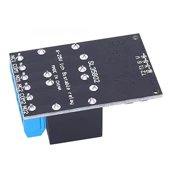 SL35B02 DC 6-24V 2 Cha-nnel Bistable Self-Locking Relay Module Trigger Board High Accuracy Button MCU Low Level Control Switch