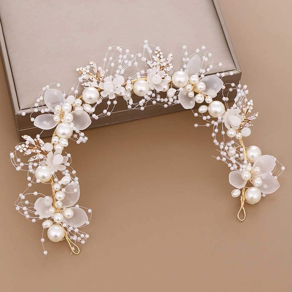 Tiara de boda para mujeres accesorio para el cabello JFDBGU ideal para ceremonias de día