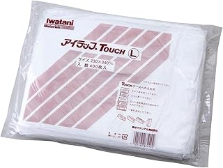 岩谷マテリアル ポリ袋 アイラップ TOUCH L 400枚 約230×340mm 日本製 業務用 大容量 ポリ袋 食品包装