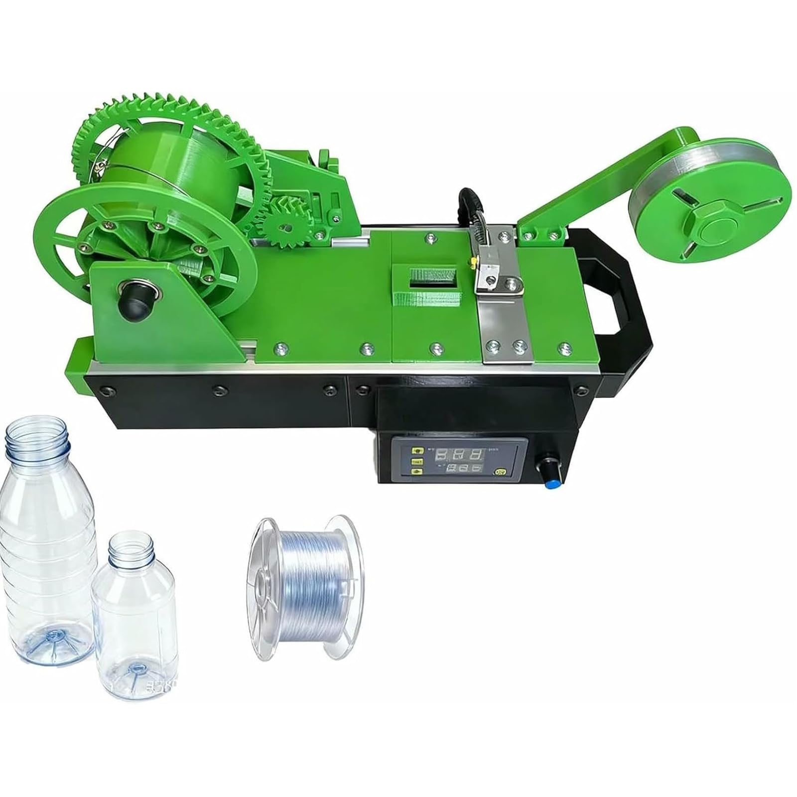 DDZJTPP 3D Recycled PET Filament Maker, Recycled Pet Bottle Recycler 3D Printer Extruders with Digital Display Desktop Filament Maker for Families, DIY Makers D