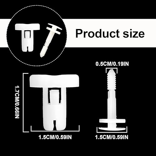 Miniatura 2 de TOPCNOEM 50 clips de retención para panel de puerta de automóvil compatibles con GM Chevy GMC 15960325 - C1500 C2500 C3500 K1500 K2500 K3500 Pickup