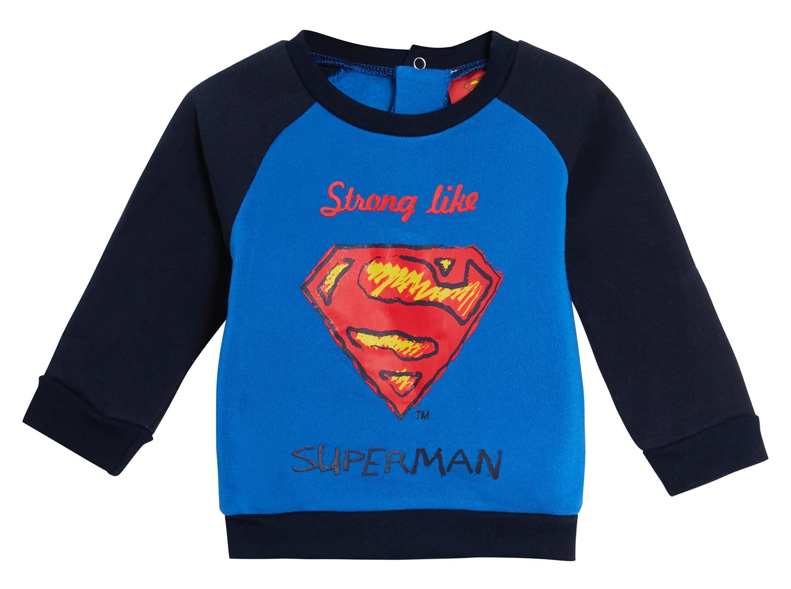 DC Comics Baby Boys Superman Jumper Toddlers Fleece Sweater Top Babies Sweatshirt