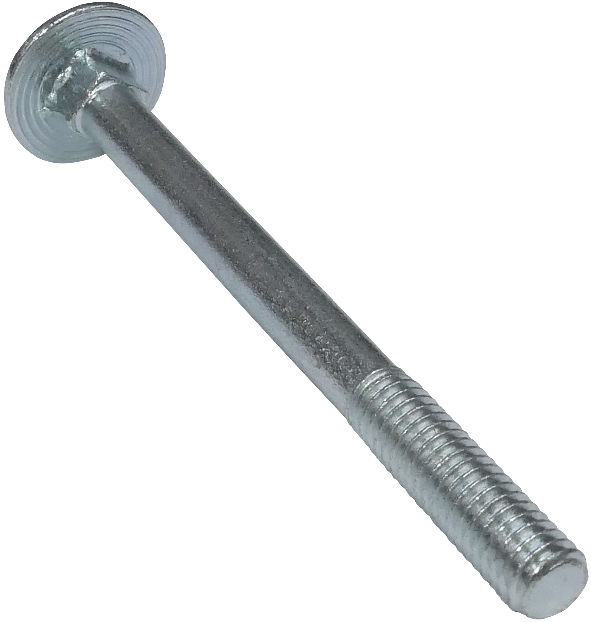 AERZETIX - Lot de 100 Boulons de Carrosserie/Charrue à Tête Ronde à Collet Carré - M6x70mm - en Acier Zingué - DIN 603