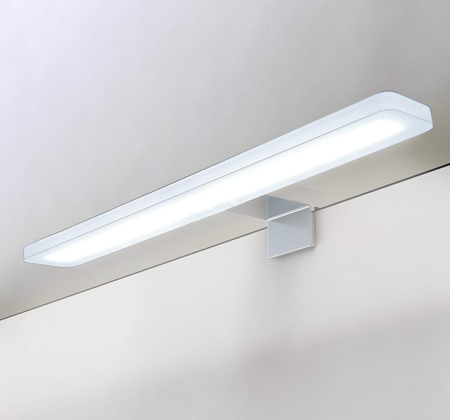 YIQAN 60cm luce bagno 14w LED luce specchio 3000K luce naturale 1400lm mobile bagno illuminazione apparecchio luce cosmetica 3 modi per installare