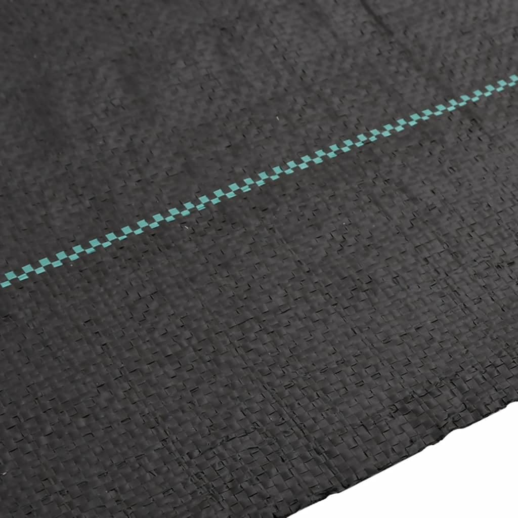 Unkrautvlies Gartenvlies Schwarz 4 x 25 m, 60 g m² PP Geotextil Bodenabdeckung für Beetweg Terrassen Rasenpflege Unkrautschutz