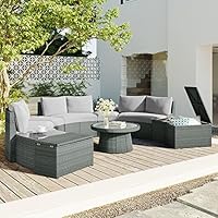 10-Piece Half Moon Rattan Patio Half Round Sofa Set only 9.99: eDeal Info