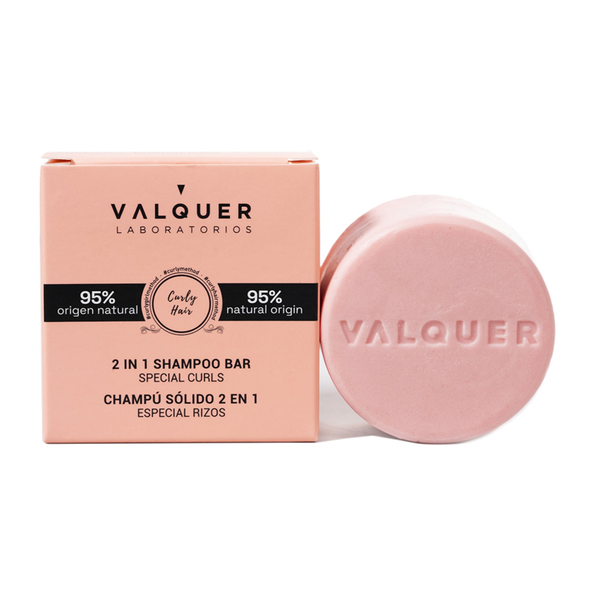 VALQUER Curly Solid Shampoo & Conditioner | 70 g