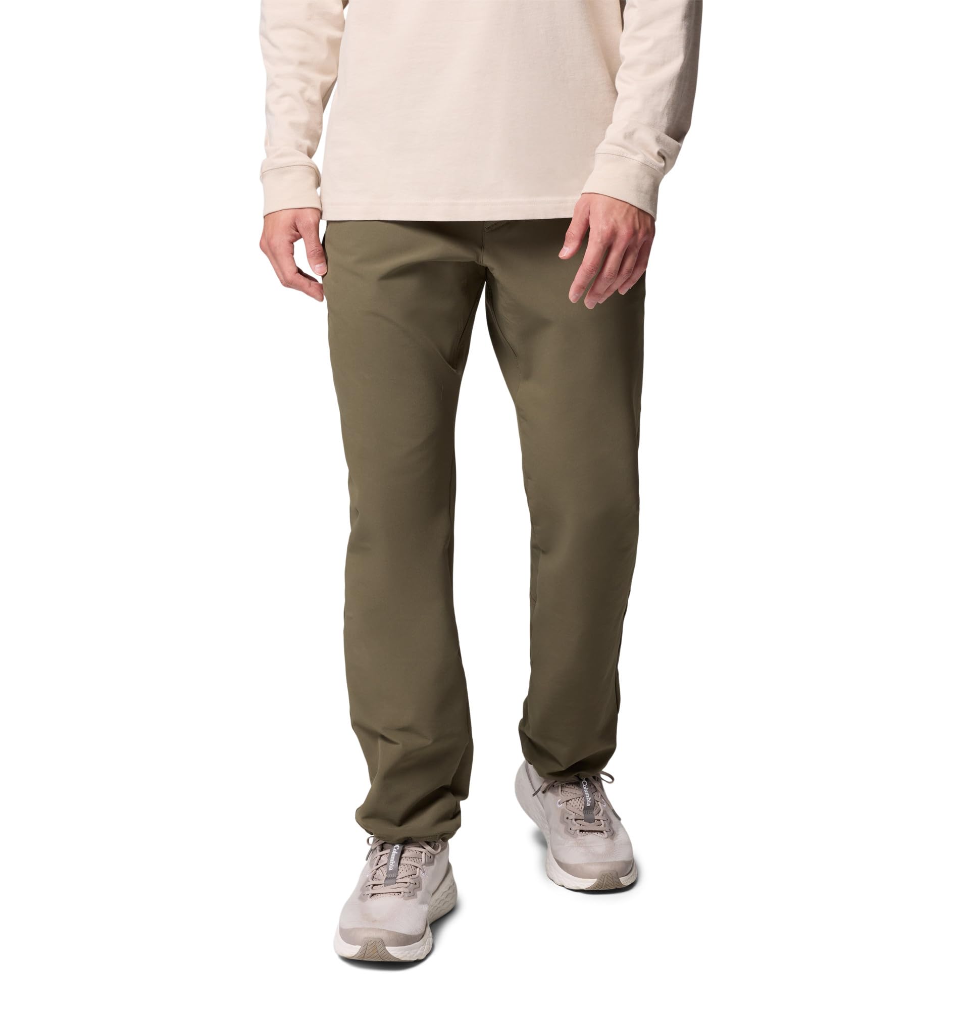 Columbia Men's Black Mesa Warm Pant, Hiking Thermal Trousers, Stone Green, 32 Waist x 32 Length