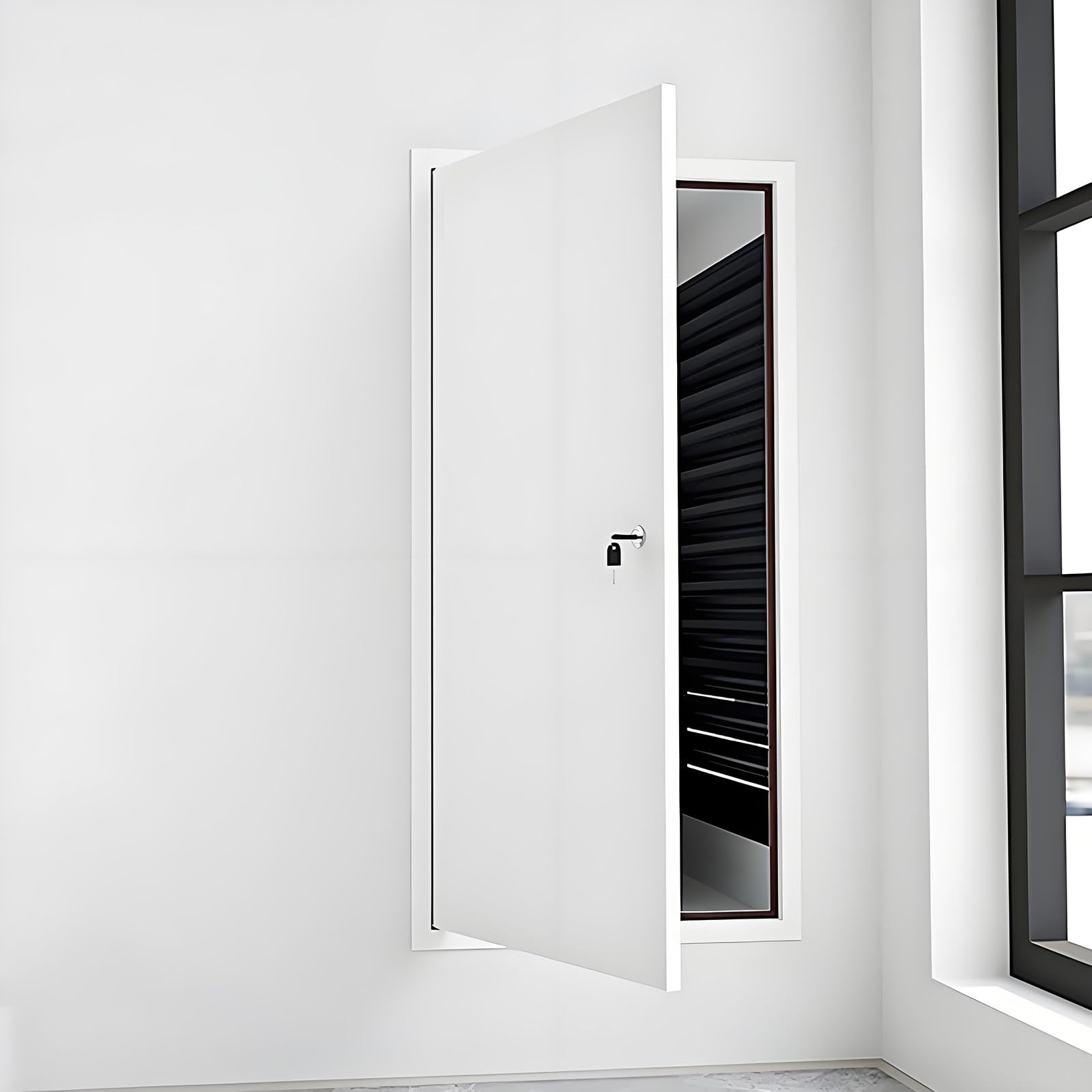 Panel de acceso para plomería, panel de acceso para pladur sellado e insonorizado con cerradura, puerta empotrada para conducto de lavandería/panel de cubierta oculta para hidrante. 32x36in/80x90cm