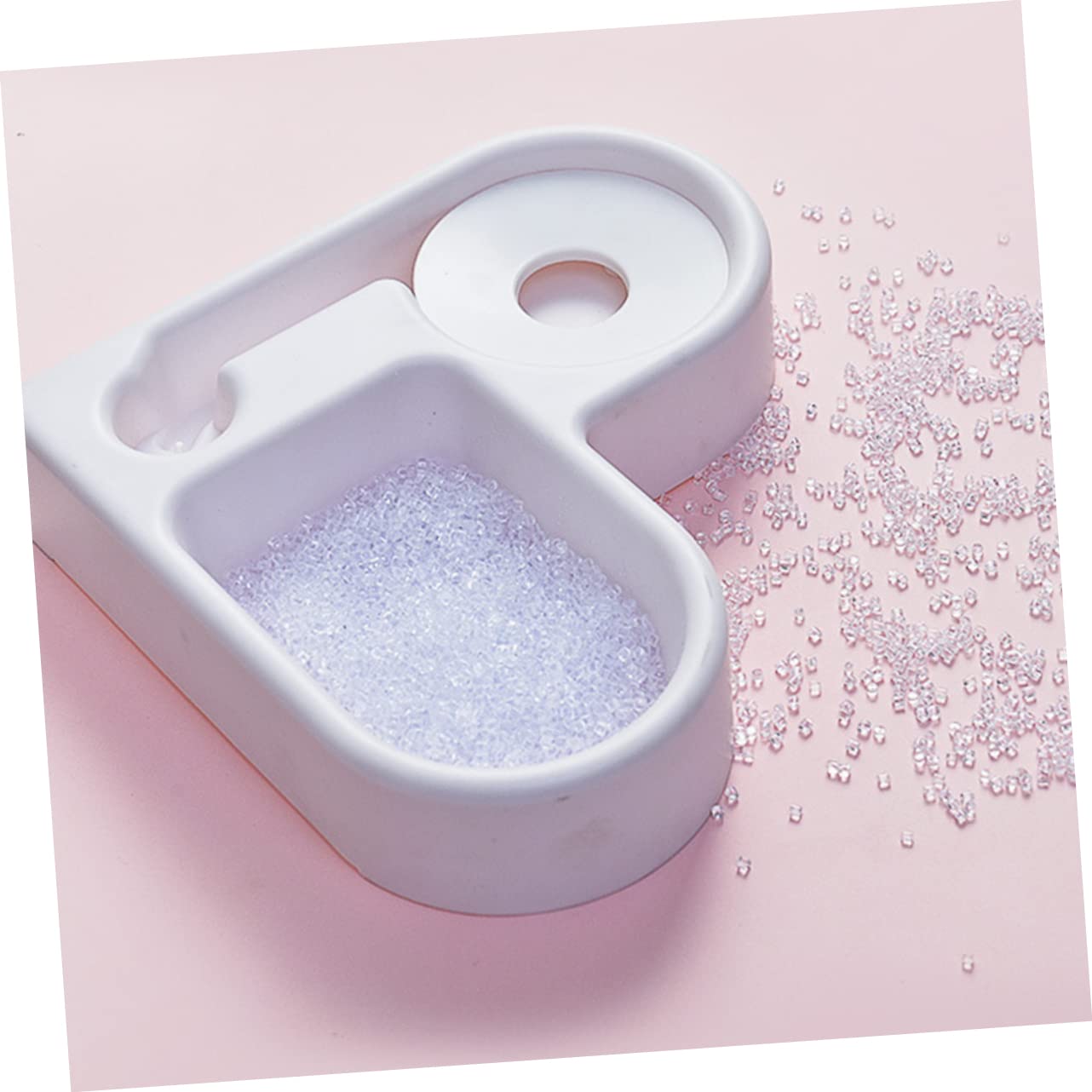 BESPORTBLE 3stücke Automatischer Wasserspender Und Futternapf Für Katzen Und Hunde rutschfest Auslaufsicher Mit Elegantem Design Praktisch Für Zuhause Und Unterwegs Weiß