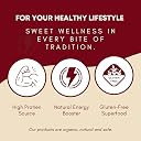 JUST SUDH Homemade Dry Fruits Laddu with Dates| Equisential DryFruit Ladoo with Nuts, Seeds, Jaggery & Cow Ghee for Healthy Snacking & Gifting | Ideal Energy Food for Gym Goers Bodybuilders MMA Fighters Martial Artists & Active Lifestyle 800 gm gallery image