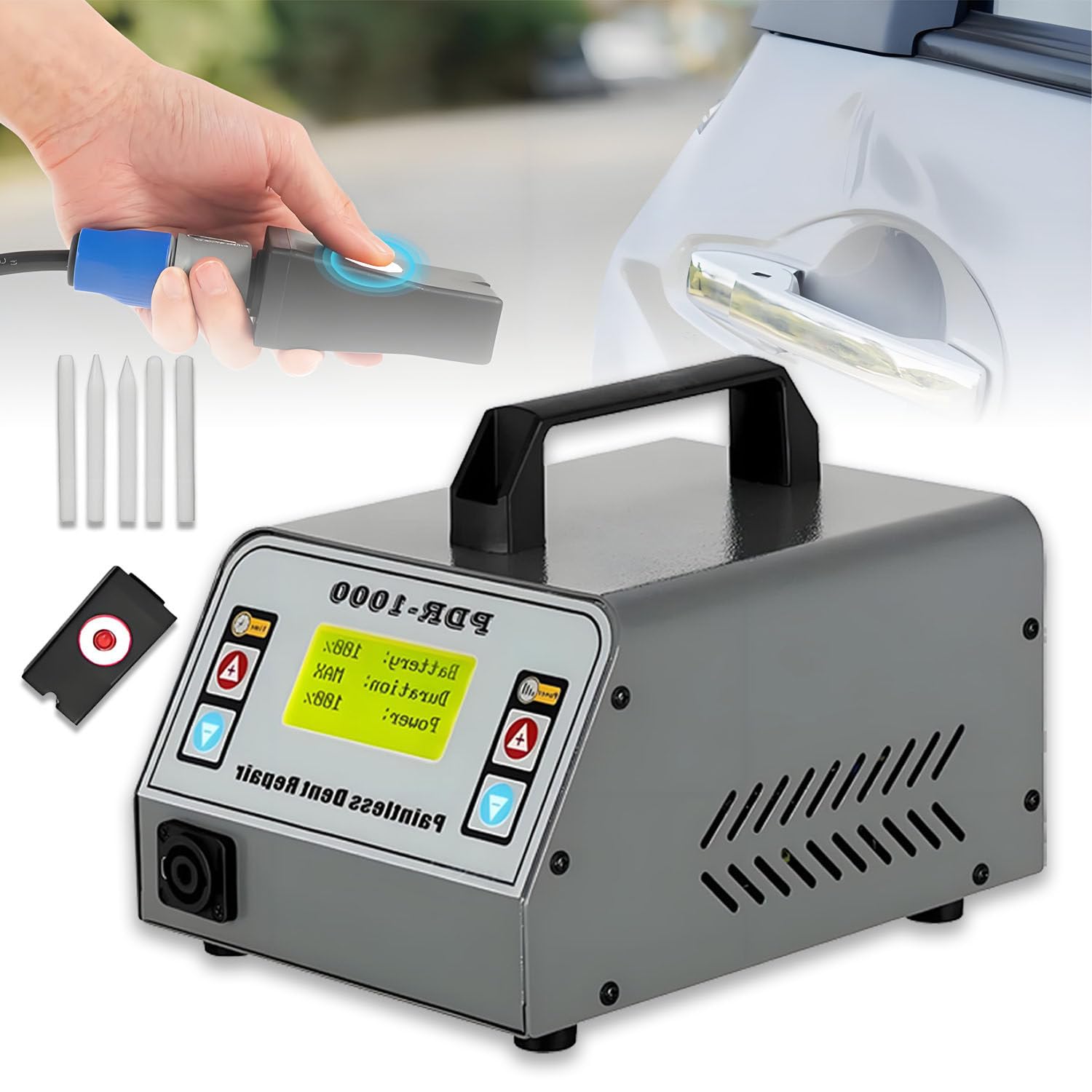 BOOZXCV 1000W Induction PDR Heater Machine,Paintless Dent Repair Tool Dent Puller Kit,to AutomotivePaint,for Auto Repair Shops, Repairing at Home