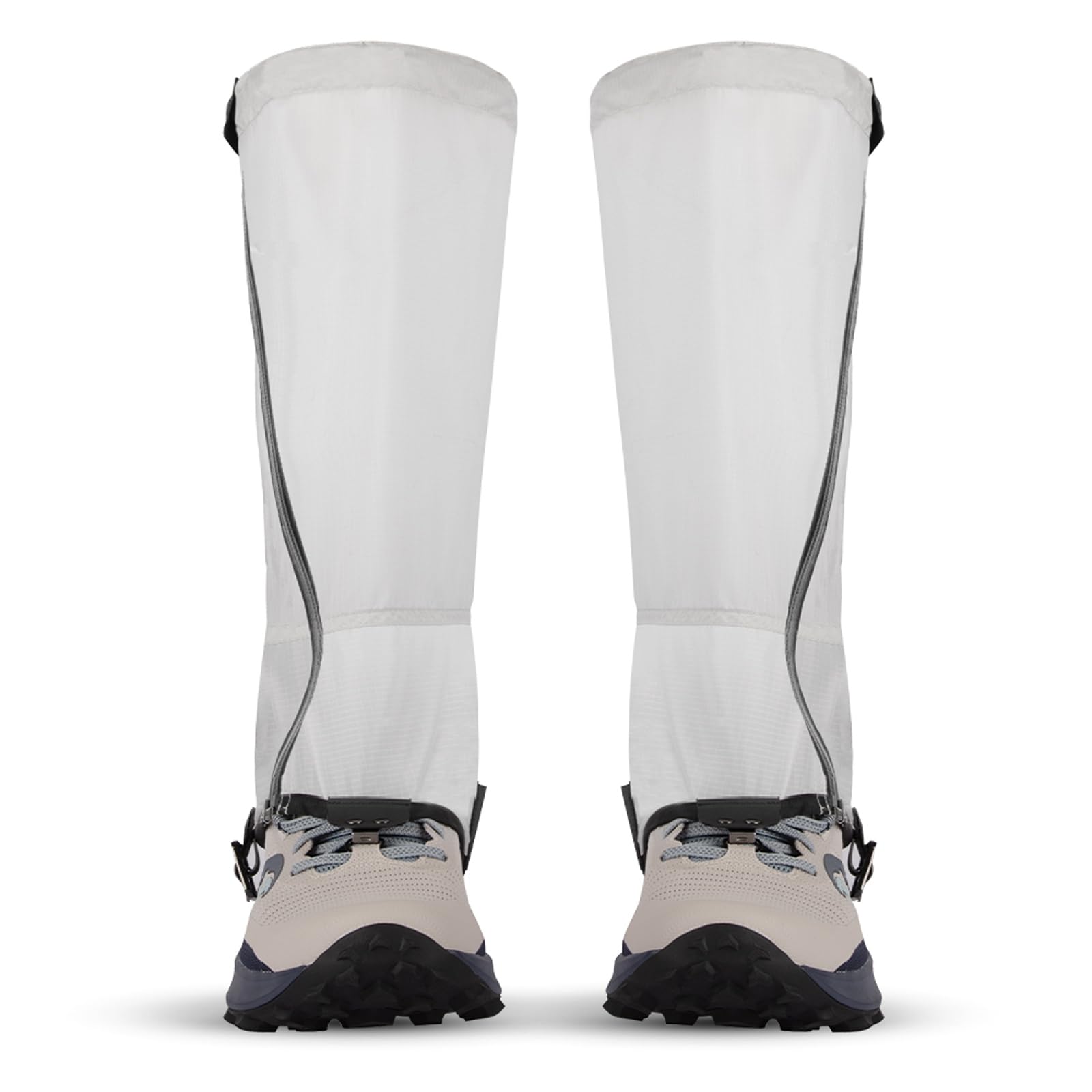 Guêtres de neige respirantes avec revêtement en silicone pour hommes et femmes Couverture complète du mollet et verrouillage sécurisé de la chaussure Fermeture éclair Jambe longue jambe réglable