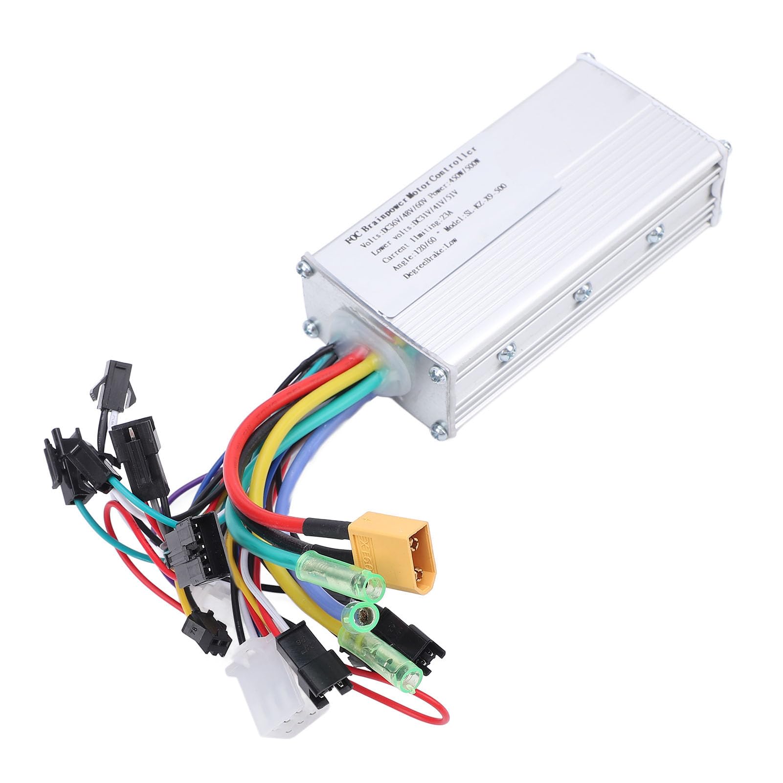 BuyWeek Kit Controller Brushless Bici Elettrica, 36V 48V 60V 450W 500W Controller Onda Sinusoidale in Lega di Alluminio Centralina Bici Elettrica con Pannello LCD