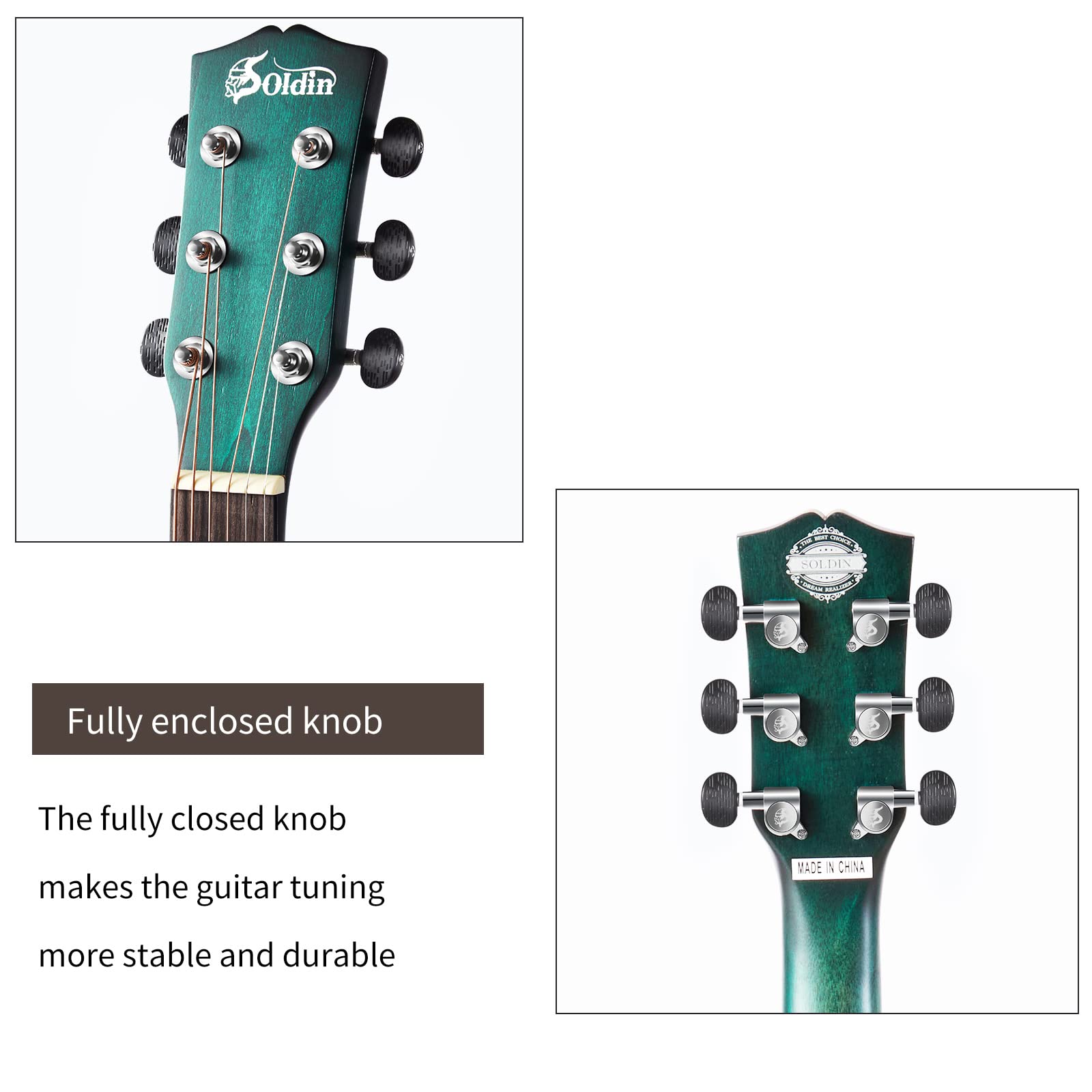 40 pouces Guitare acoustique Premium en épicéa massif Cutway Guitarra Bundle kit avec sac de transport,support de guitare,accordeur,sangle,capo,cordes,chiffon de nettoyage et médiators