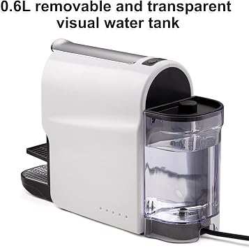 beanglass Espresso Pod Machine for Home, Capsule Coffee Maker for NS Original Pods, 20 Bar High Pressure Pump, 22oz Removable Water Tank, Adjustable Cup Tray, 1350W