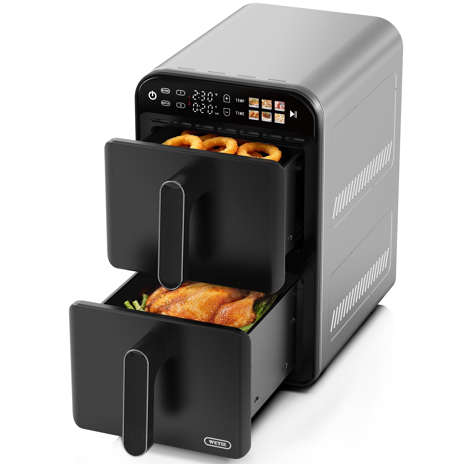 WETIE 11.6QT Dual Basket Air Fryer
