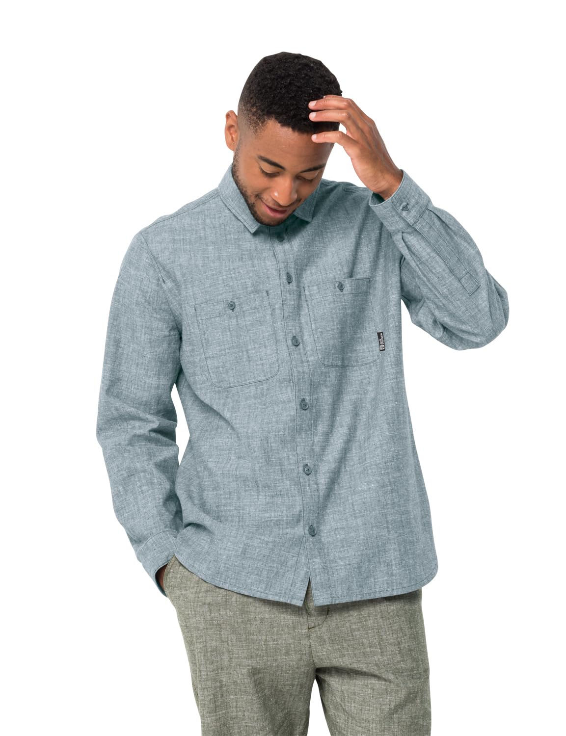Jack Wolfskin Sandroute Shirt M Long-sleeved shirt Citadel S