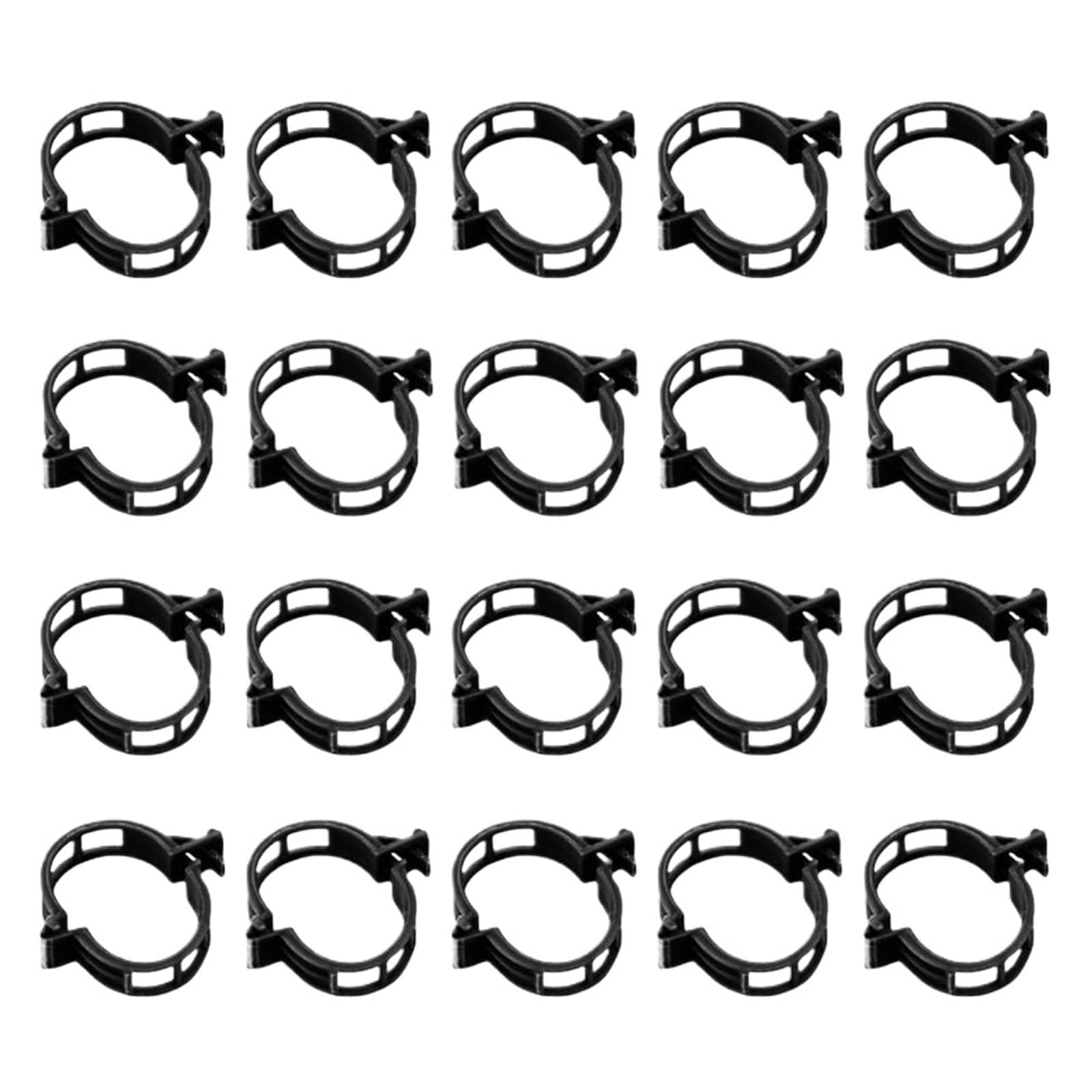 1000 Stück Pflanzenstütz-Clips aus Kunststoff, Rankgitter-Clips für Weinreben, Tomaten, Ranken, Gemüse, Pflanzen (weiß)