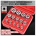 SEDY 14-Piece E-TORX Socket Set - Premium Female Torx Socket Set, Ultimate Torque Star Sockets, External Torx Sockets, E4 E5 E6 E7 E8 E10 E11 E12 E14 E16 E18 E20 E22 E24