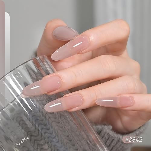 Miniatura 39 de GAOY Juego de 23 esmaltes de uñas de gel, colores otoñales, marrón, rojo, verde, purpurina, kit de uñas de gel de curado con luz UV, capa superior