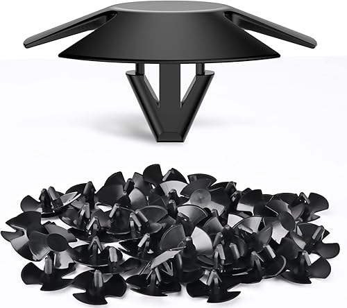 Nilight 50 clips de retención de 0.343in para capó con agujero de 0.343in compatibles con Chrysler 487883AA Dodge 1996-2005 Neon 2009-On Jeep Grand