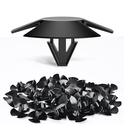 Nilight 50 clips de retención tipo empujador de aislamiento para capó de orificio de 0.343 in compatibles con Chrysler 4878883AA Dodge 1996-2005