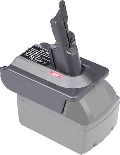 Miniatura 17 de EID Adaptador V8 Uso para Dyson V8, para Milwaukee M18 18V Batería Funciona para Dyson V8 Animal V8 Absolute V8 Fluffy V8 Motorhead V8 Aspiradora