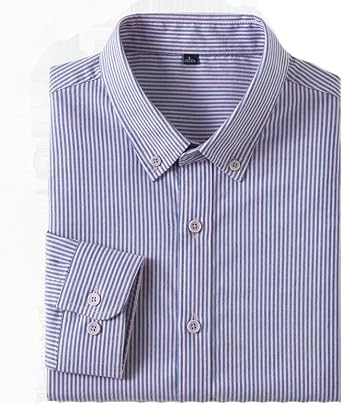 Men's Cotton Plaid Men's Spring Long Sleeve Business Casual Shirt