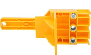 UHCPVHQQQ Juego de 38 piezas for carpintería, localizador de agujeros de taladro recto, espiga, plantilla de carpintería, manga de Metal, guía de perforación, herramientas manuales [amarillo], reducto