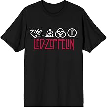 Led Zeppelin Icon Mens Black Short Sleeve Tee