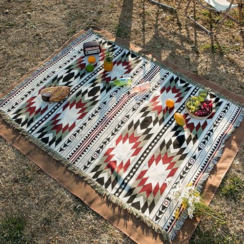 Image of Lqprom Aztec Southwestern Throw Blanket,Native American Cover 51 inchx63 inch