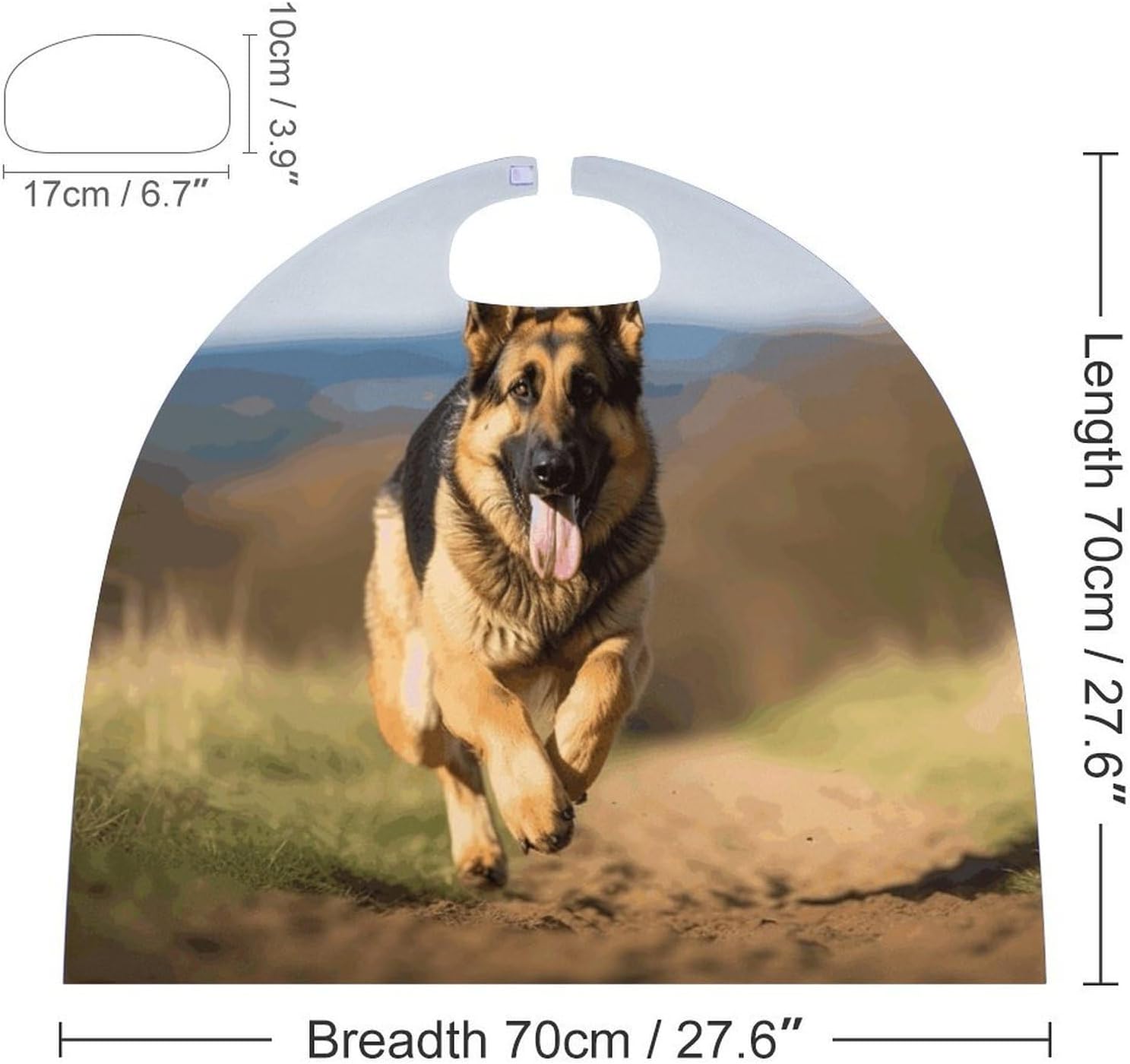 Renaissance Cape Halloween Costume for Men Women Running German Shepherd Dog Vintage Capelet for Cosplay Parties Running German Shepherd Dog