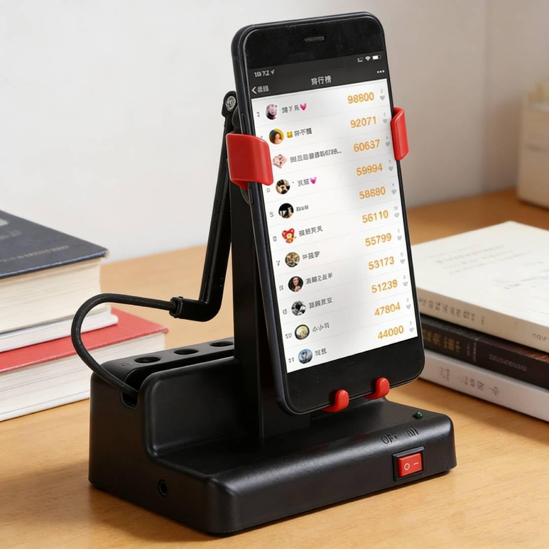 Automatically Mobile Phone Shaker, Cellphone Pedometer, Left Right Swing Steps Coter, Stop Motion Stand Shaker