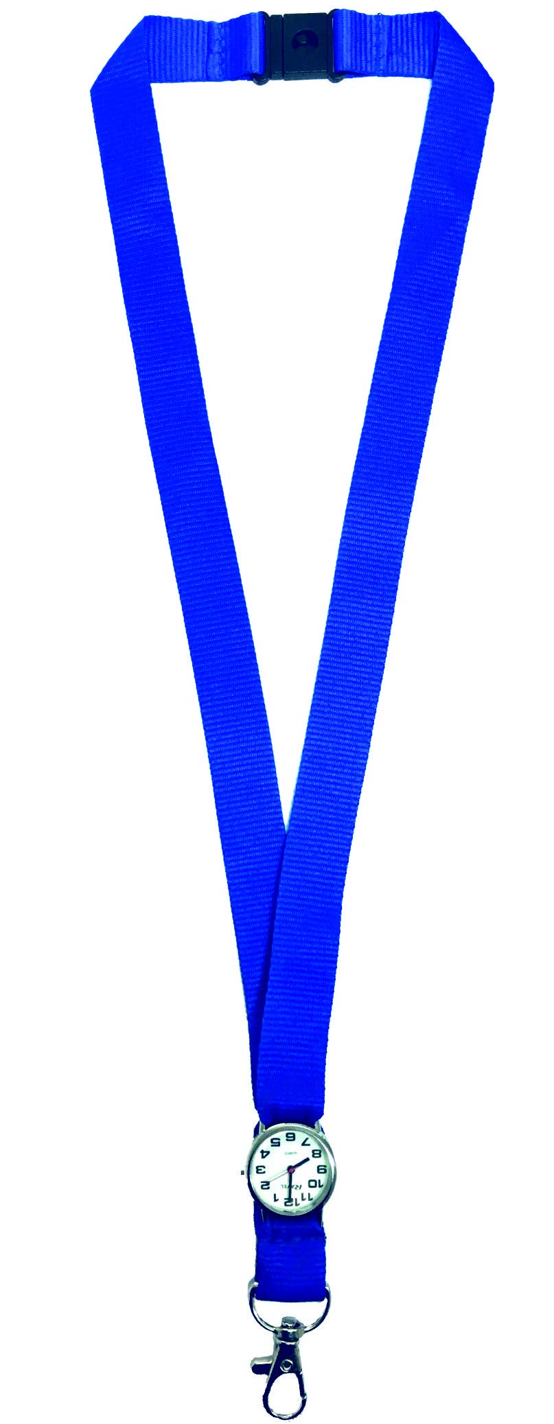 Printedproducts Blue Lanyard With Integrated Watch For Nurse's,Teacher's Etc. 1 X Lanyard Watch