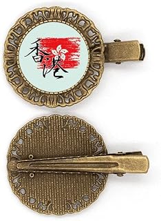 Flag Special Politics Hong Kong Hairpin Headdress Brooch Hair Clip Barrette
