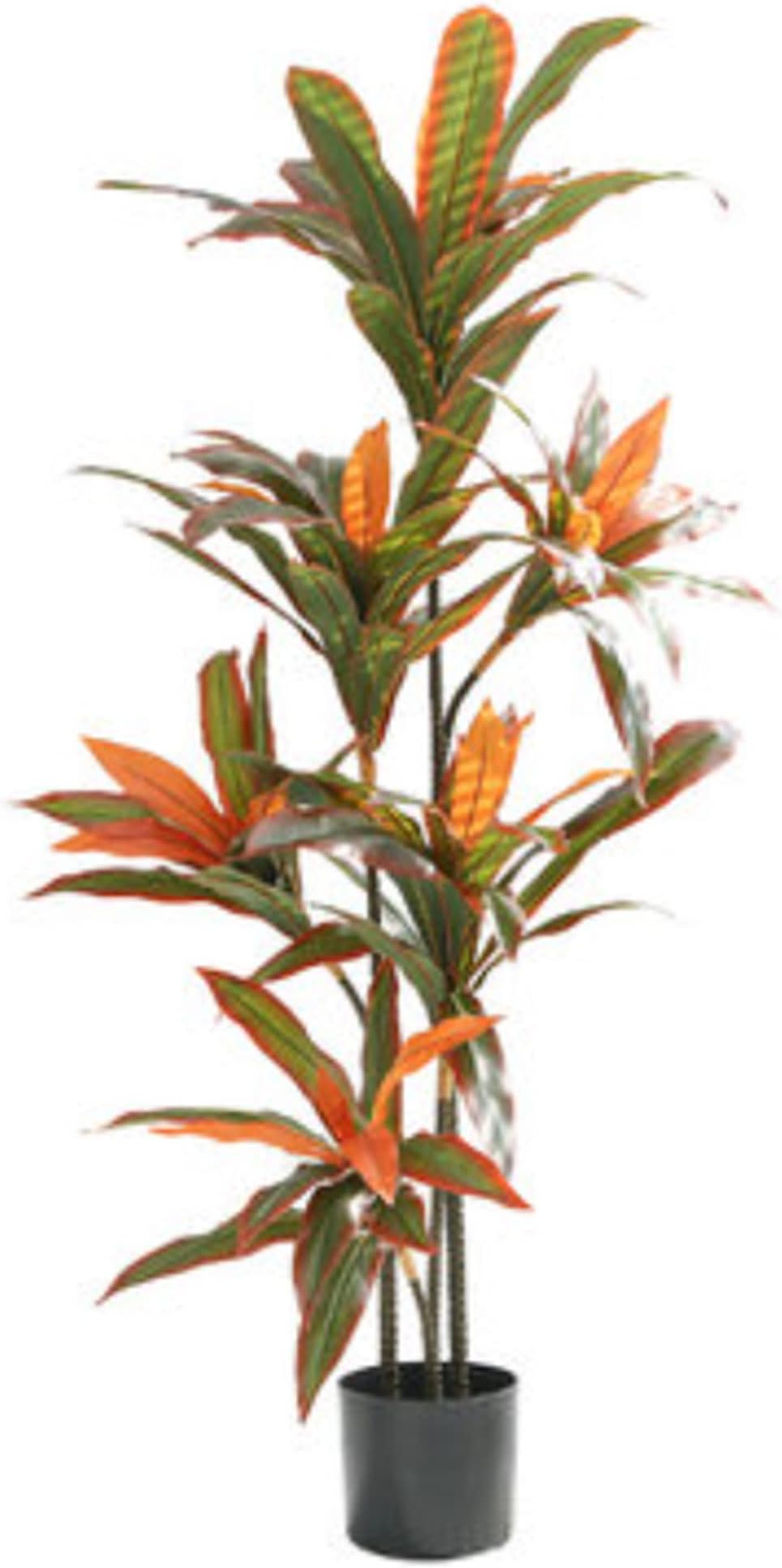 Bird of Paradise Artificial Plant - Fake Tree Banana Leaf Faux Plants with 20 Realistic Green Leaves and Thick Durable Pot - Artificial Plants for Home Decor Indoor Outdoor - 4.6 Ft Tall Plant