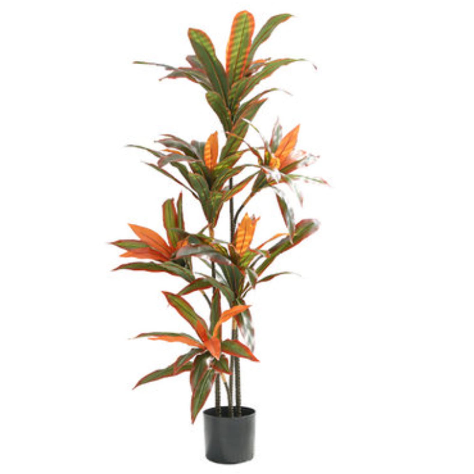 Bird of Paradise Artificial Plant - Fake Tree Banana Leaf Faux Plants with 20 Realistic Green Leaves and Thick Durable Pot - Artificial Plants for Home Decor Indoor Outdoor - 4.6 Ft Tall Plant