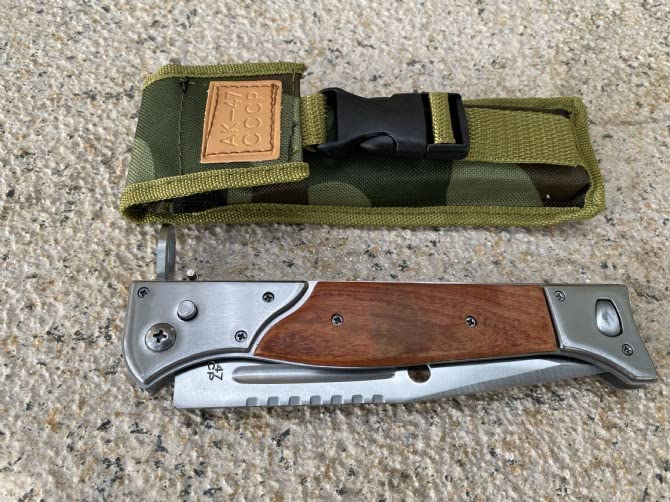 FARDEER Knife Cuchillo de herramienta para acampar al aire libre KA47,15 cm Hoja forjada con precisión de, Herramienta de Camping para Pesca, Caza, Actividad Deportiva