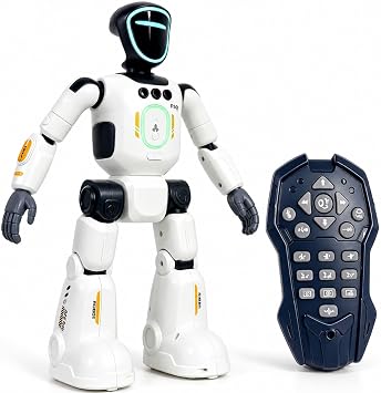 AI Robot Toy for Kids Smart Programmable Interactive Robot | Smart Programmable, Remote Control, Gesture Sensing & Voice Recording, Singing & Dancing, USB Rechargeable