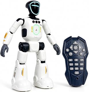 AI Robot Toy for Kids Smart Programmable Interactive Robot | Smart Programmable, Remote Control, Gesture Sensing & Voice Recording, Singing & Dancing, USB Rechargeable