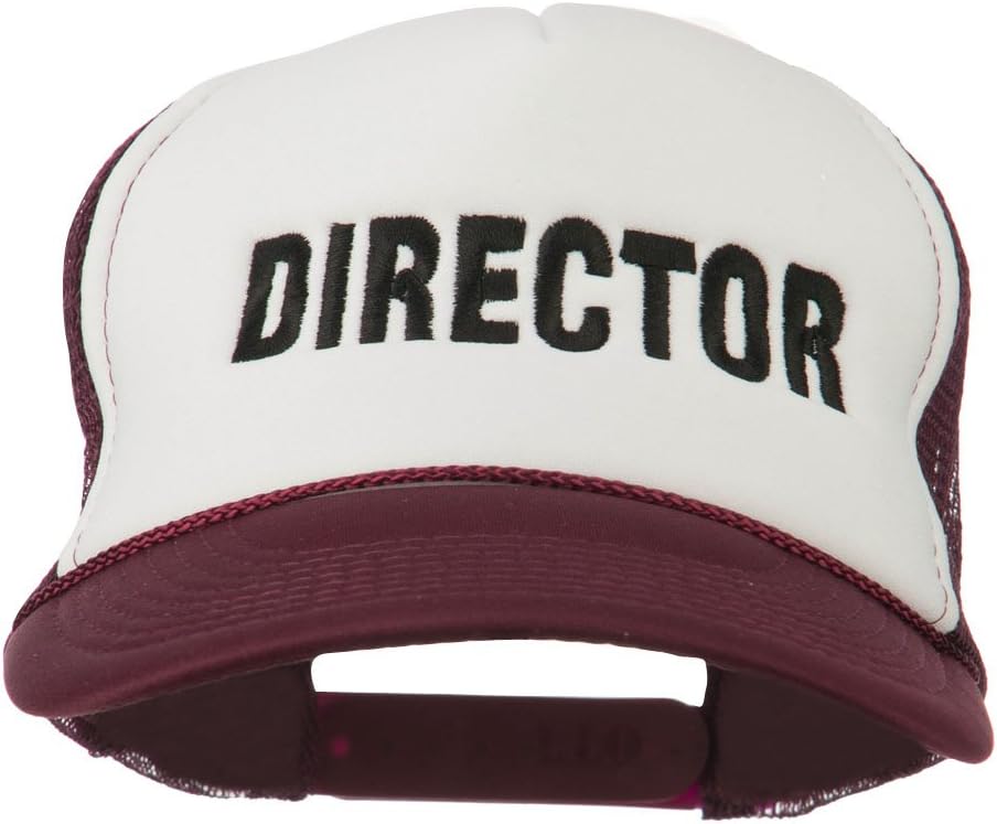 e4Hats.com Director Embroidered Foam Mesh Back Cap