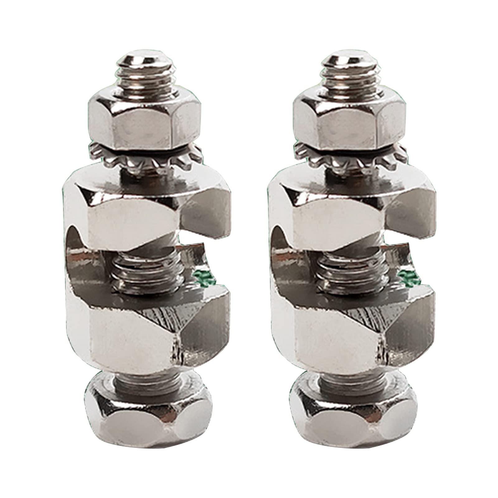 2 Pcs Solar Panel Photovoltaic Ground Lug Fasteners Clips Cable Clamps for Solar Mounting Easy Installation Grounding Clips